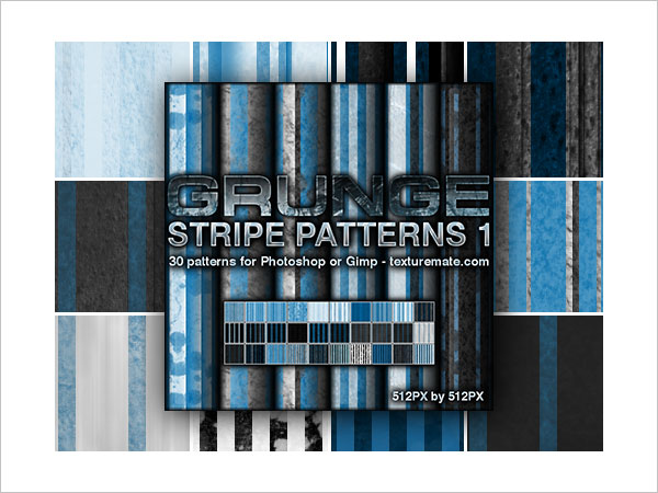 Grunge Stripes 1 Pattern Set