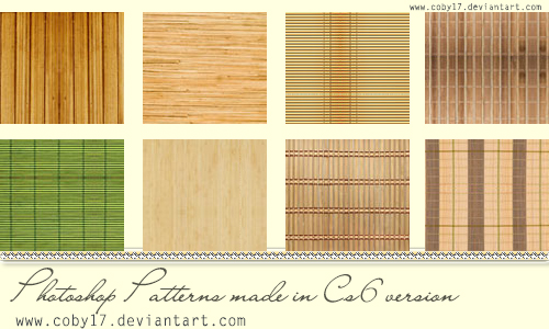 Bamboo Patterns by Coby17 in 30+ New Photoshop Pattern Sets