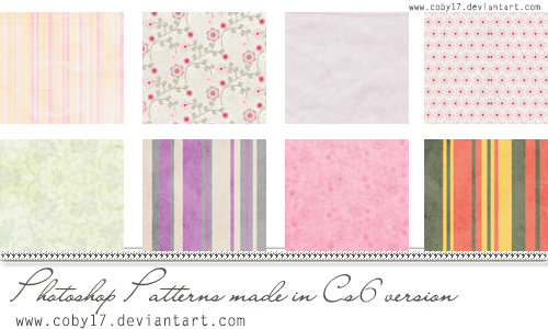 Girls Patterns by Coby17 in 30+ New Photoshop Pattern Sets