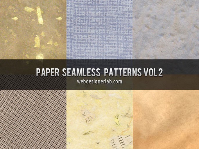 Paper Seamless Patterns Vol. 2 by Webdesigner Lab in 30+ New Photoshop Pattern Sets