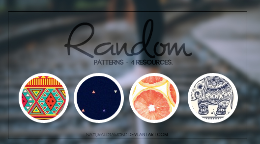 Random patterns by naturaldiamond in 30+ New Photoshop Pattern Sets