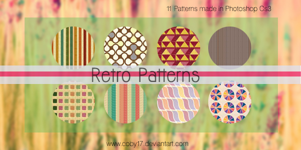 Retro Patterns by brenda by Coby17 in 30+ New Photoshop Pattern Sets