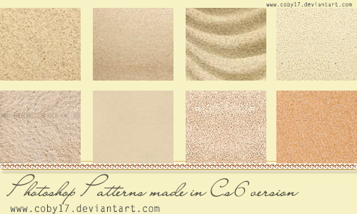Sand Patterns by Coby17 in 30+ New Photoshop Pattern Sets