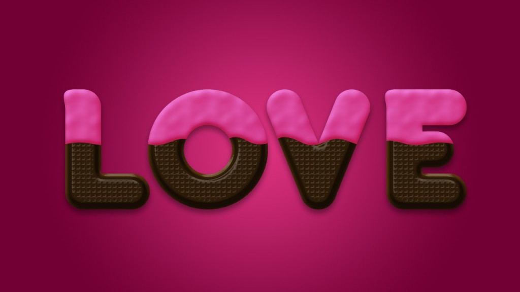 chocolate final 1024x576 Chocolate Text Effect in Photoshop for Valentines Day
