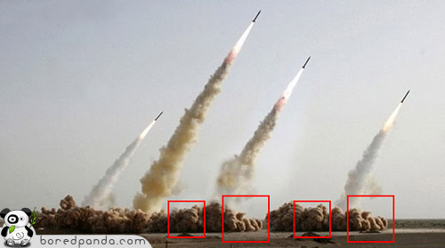 photoshop mistakes iran missiles 盘点史上最烂的33个PS失误，你会犯同样的错误吗？