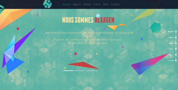 Hexagen 18个超酷的多边形背景网页设计