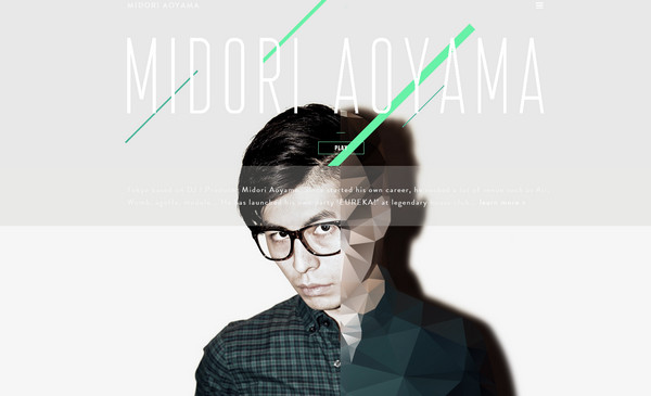 Midori Aoyama 18个超酷的多边形背景网页设计