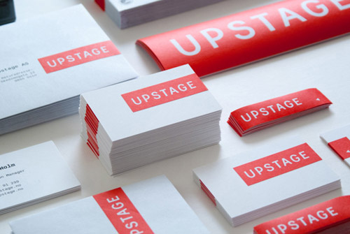 Upstage identity Business card