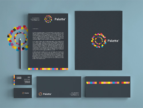 Palette / Visual Identity Branding letterhead