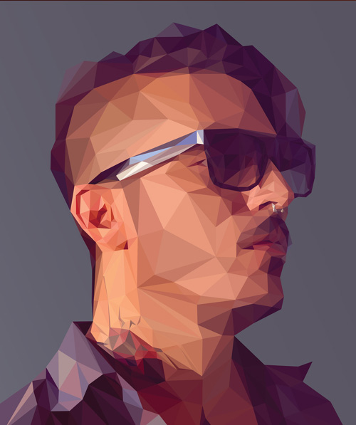 Low-Poly Portrait Illustrations for Inspiration - 5