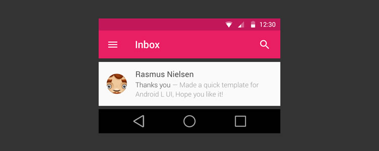 Android L Kit by Rasmus Nielsen