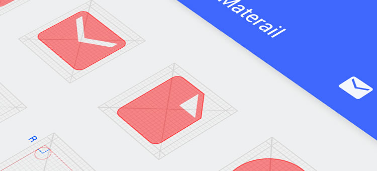 Material Design Icon Grid by Jiangping Hsu