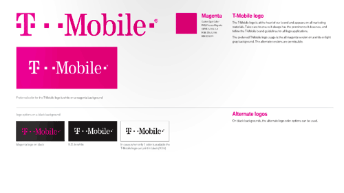 T Mobile 视觉设计规范