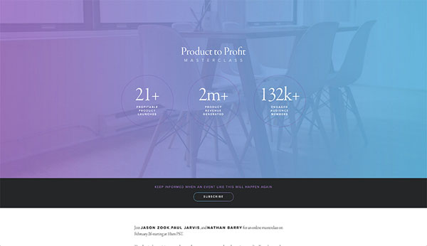 图片[11]-网页设计欣赏！20个精巧微妙的渐变色网页设计-易看设计 - 专业设计师平台