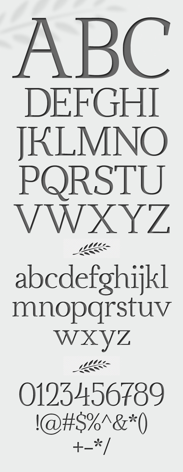 Ahellya font letters