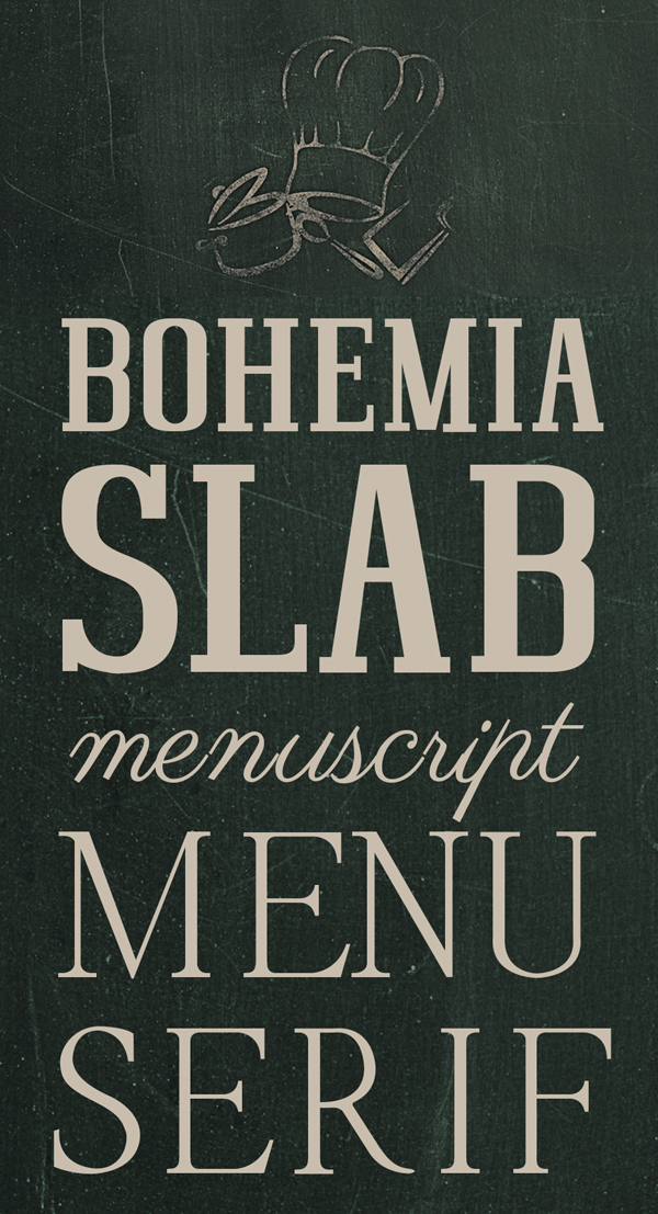 Bohemia SlabSerif free fonts