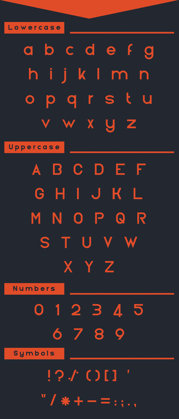Nektarin font letters