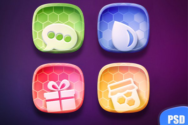 free colorful icon set bright glossy graphics