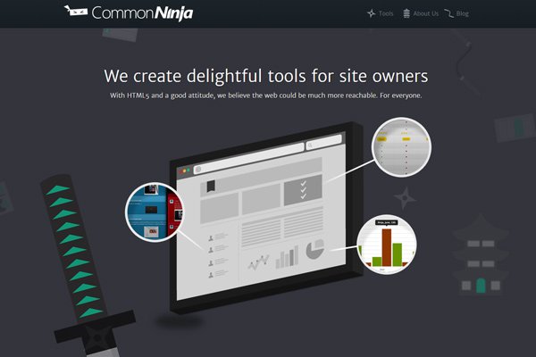 common ninja graphics dark website