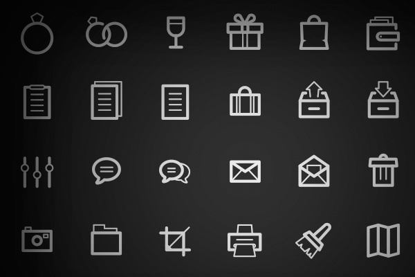 perfect detailed icons download pack 35 set