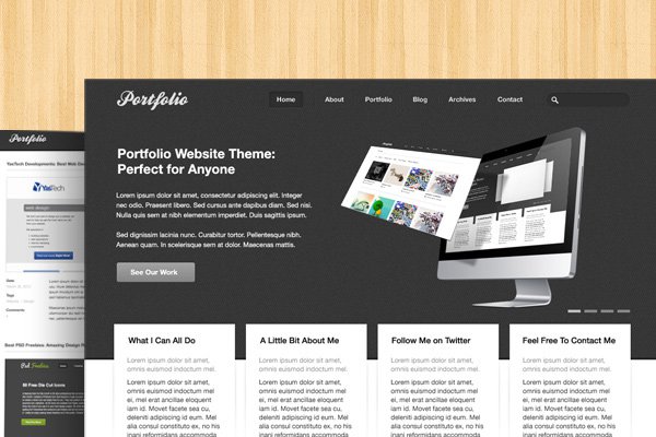 creative portfolio psd freebie download layout
