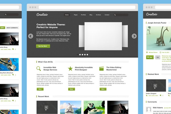 creativio agency freebie psd file download layout