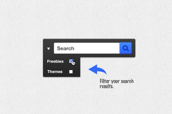 dark interface search box freebie psd