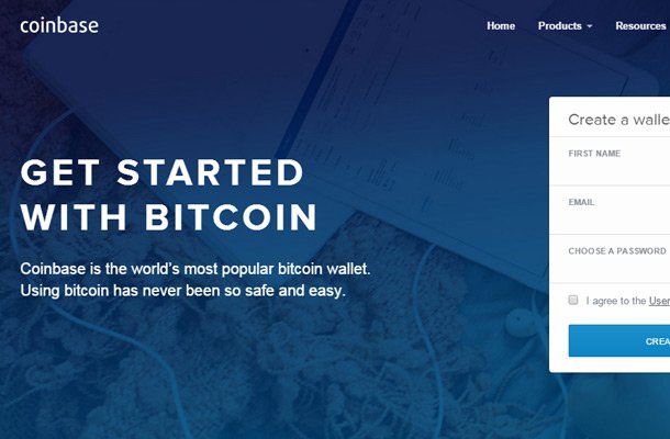 bitcoin wallet coinbase website