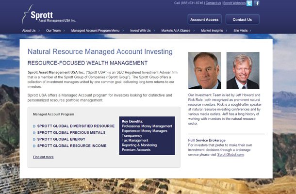 sprott asset management company