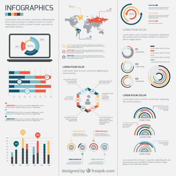 Infographic-template free infographic sets