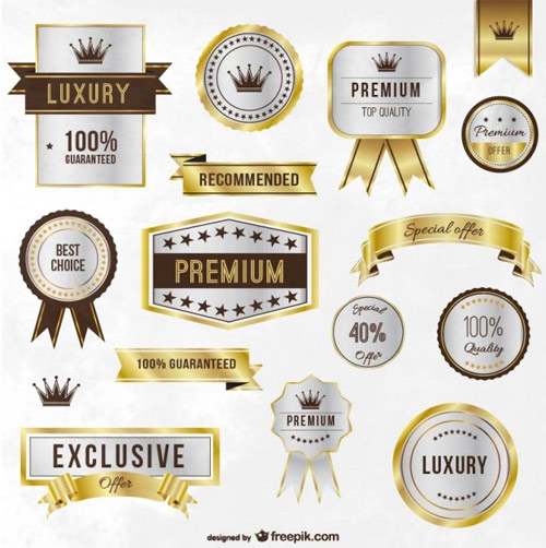 Luxury-golden-labels-and-ribbons