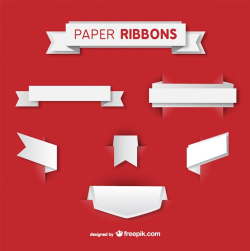 Paper-ribbons-vector-set