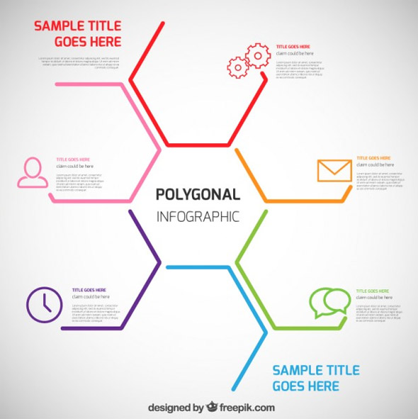 Polygonal-infographic