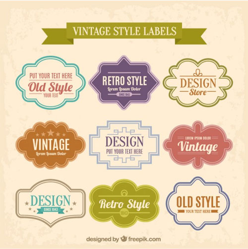 Variety-of-vintage-labels
