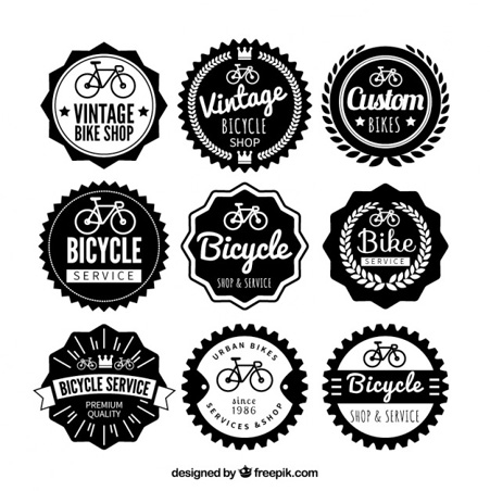 Vintage-bike-badges-collection