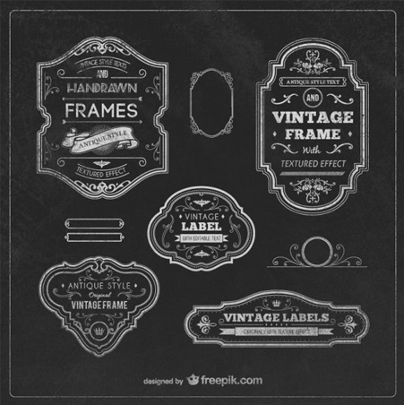 Vintage-labels-and-frames