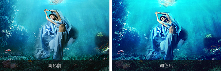 Photoshop合成唯美的水下人像设计教程