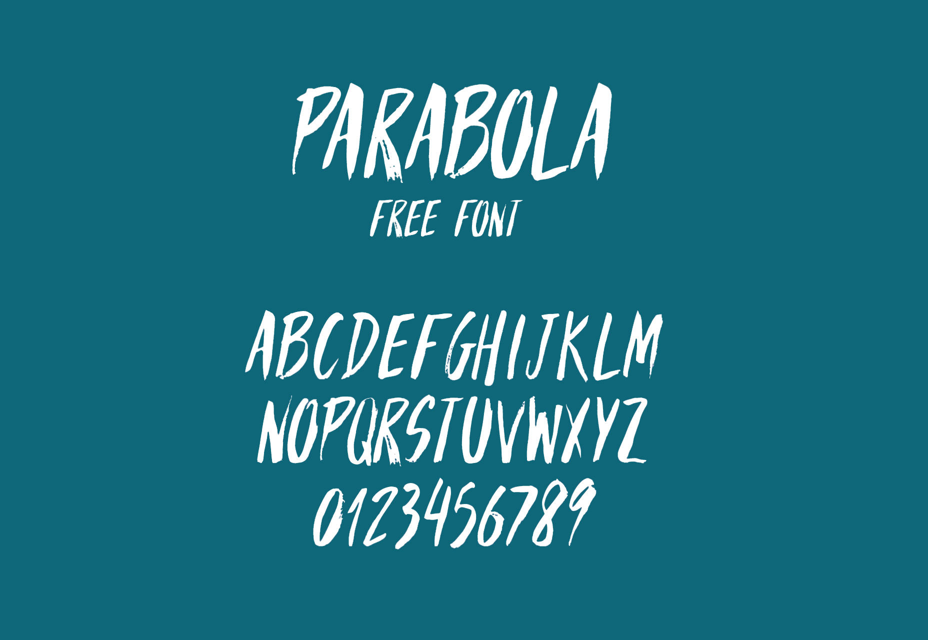 parabola-brush-hand-written-style-font