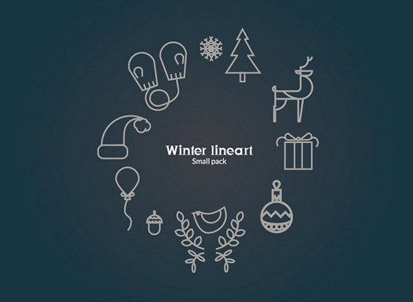 图片[17]-冬季限定！一组寒冬主题的免费图标素材合集-易看设计 - 专业设计师平台