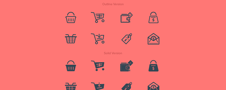 Outline Solid Purchase Buy Icons