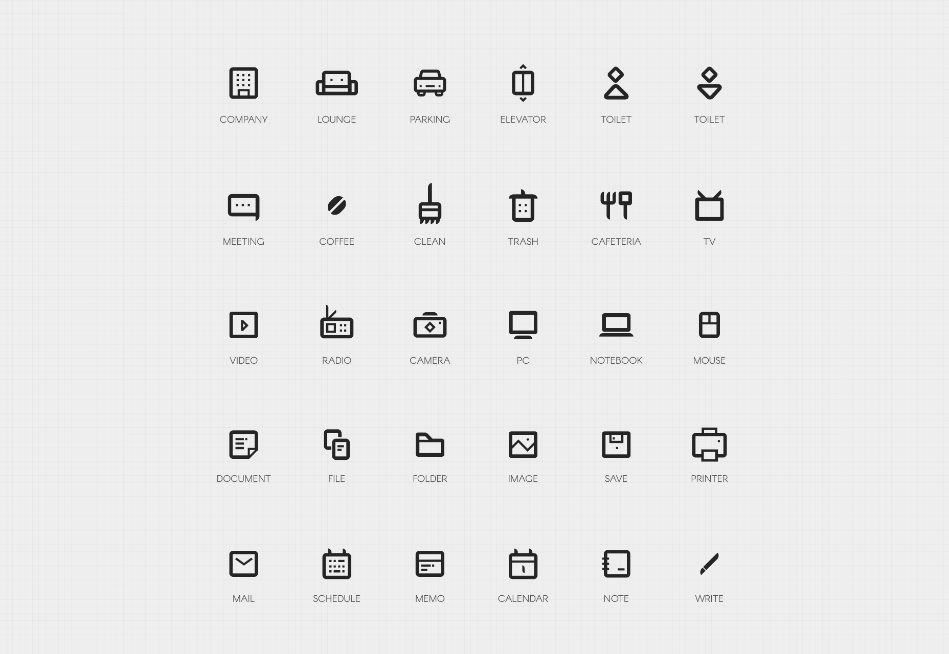 50-company-bold-line-icons-set