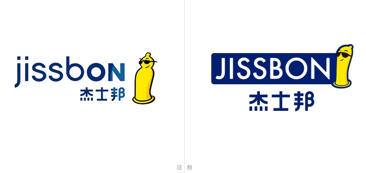 知名避孕套品牌杰士邦优化品牌logo