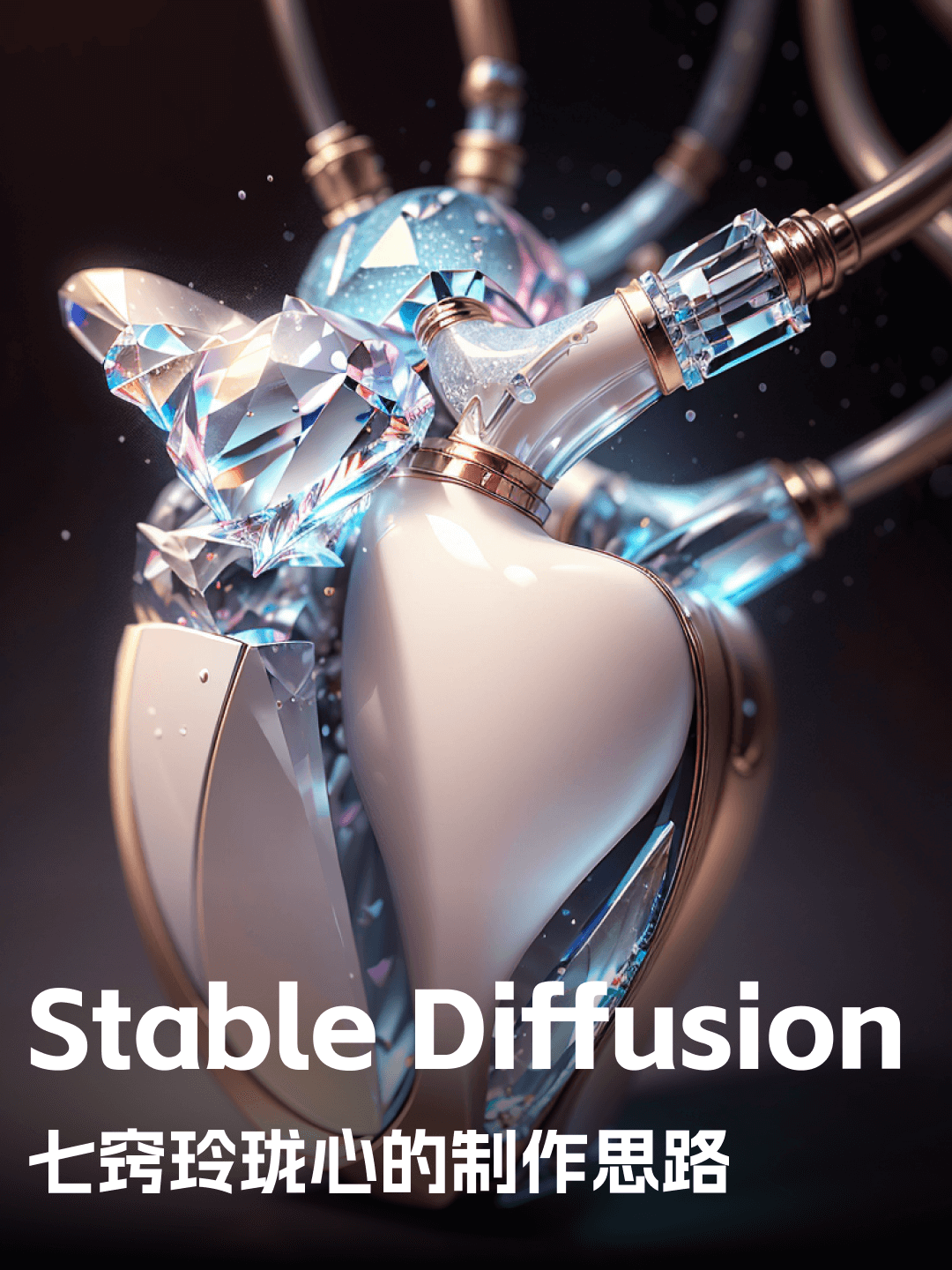Stable Diffusion 教程！3分钟学会七窍玲珑心制作- 优设9图 - 设计知识短内容