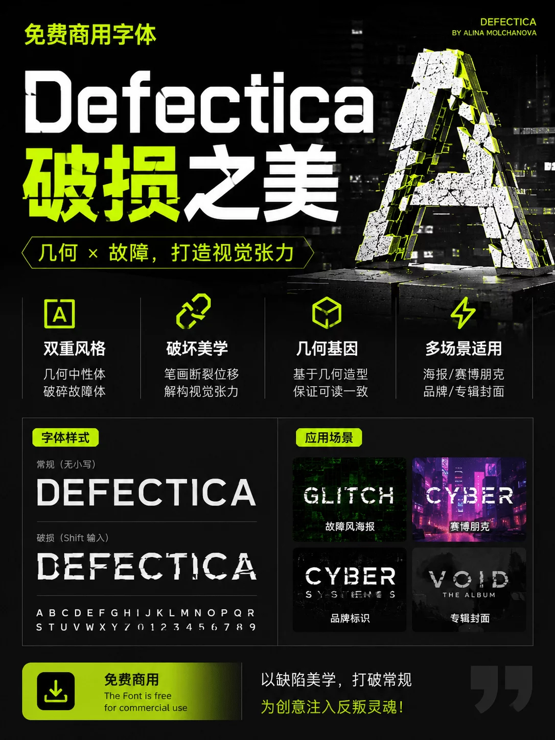 设计师闭眼入！今年最酷的免费赛博朋克字体来了！