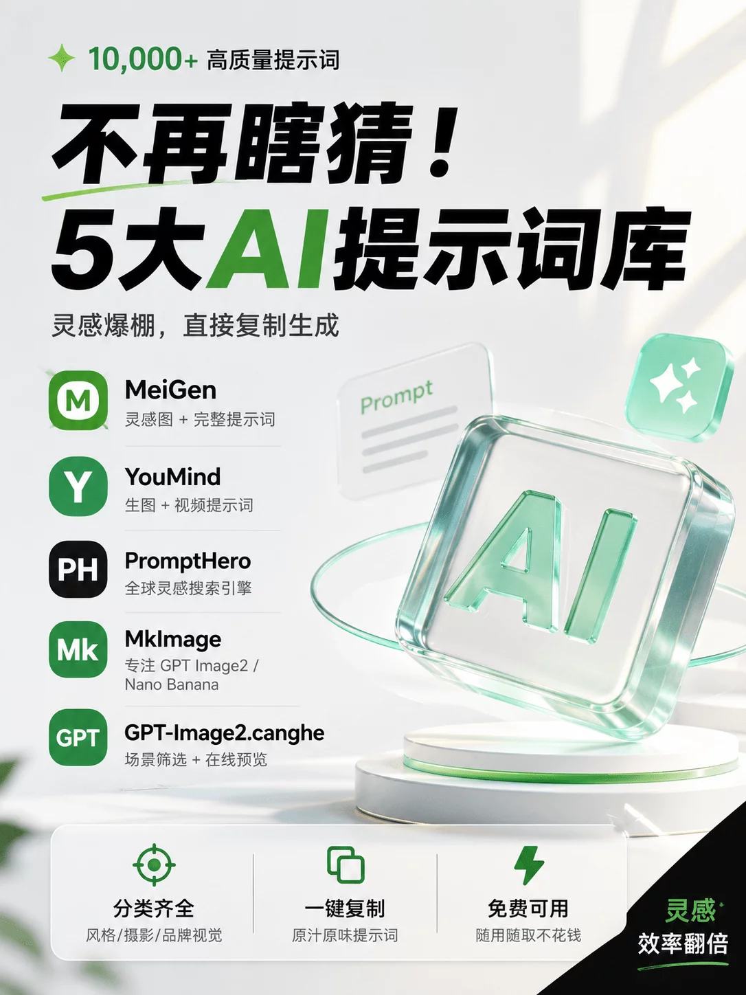 这个网站塞满了神级AI出图Prompt，复制就能直接用！