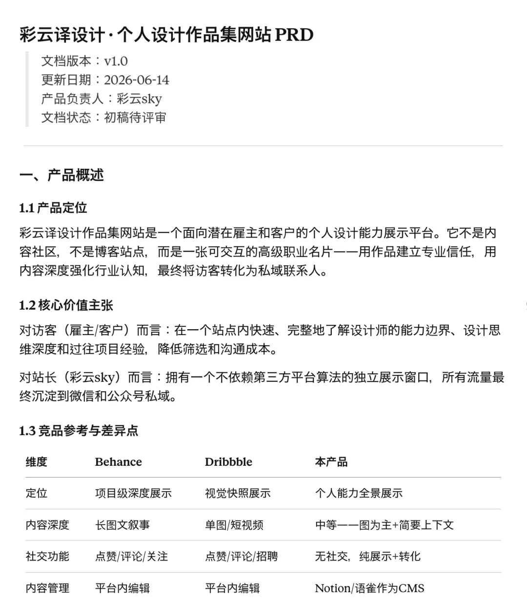 什么是AI工作流?我从PRD到视觉稿完整跑了一遍!