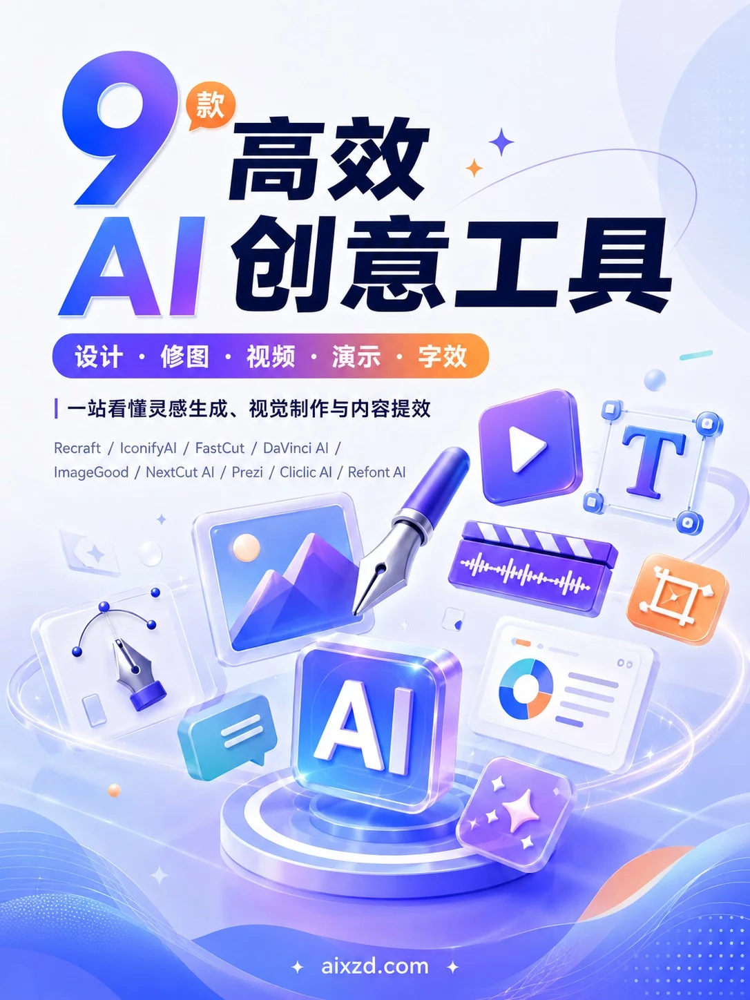 赶稿急救包！9款AI工具做海报图标视频不求人