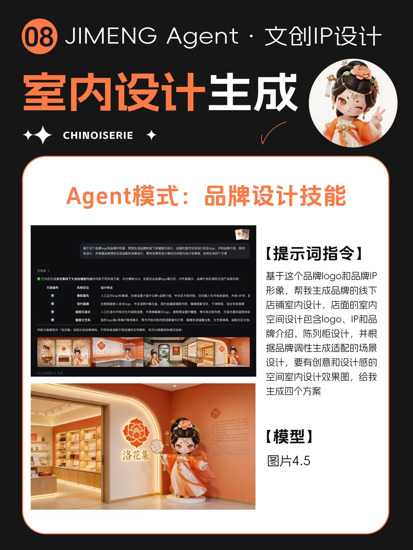 8步做出城市文创IP！设计Agent生成全套物料
