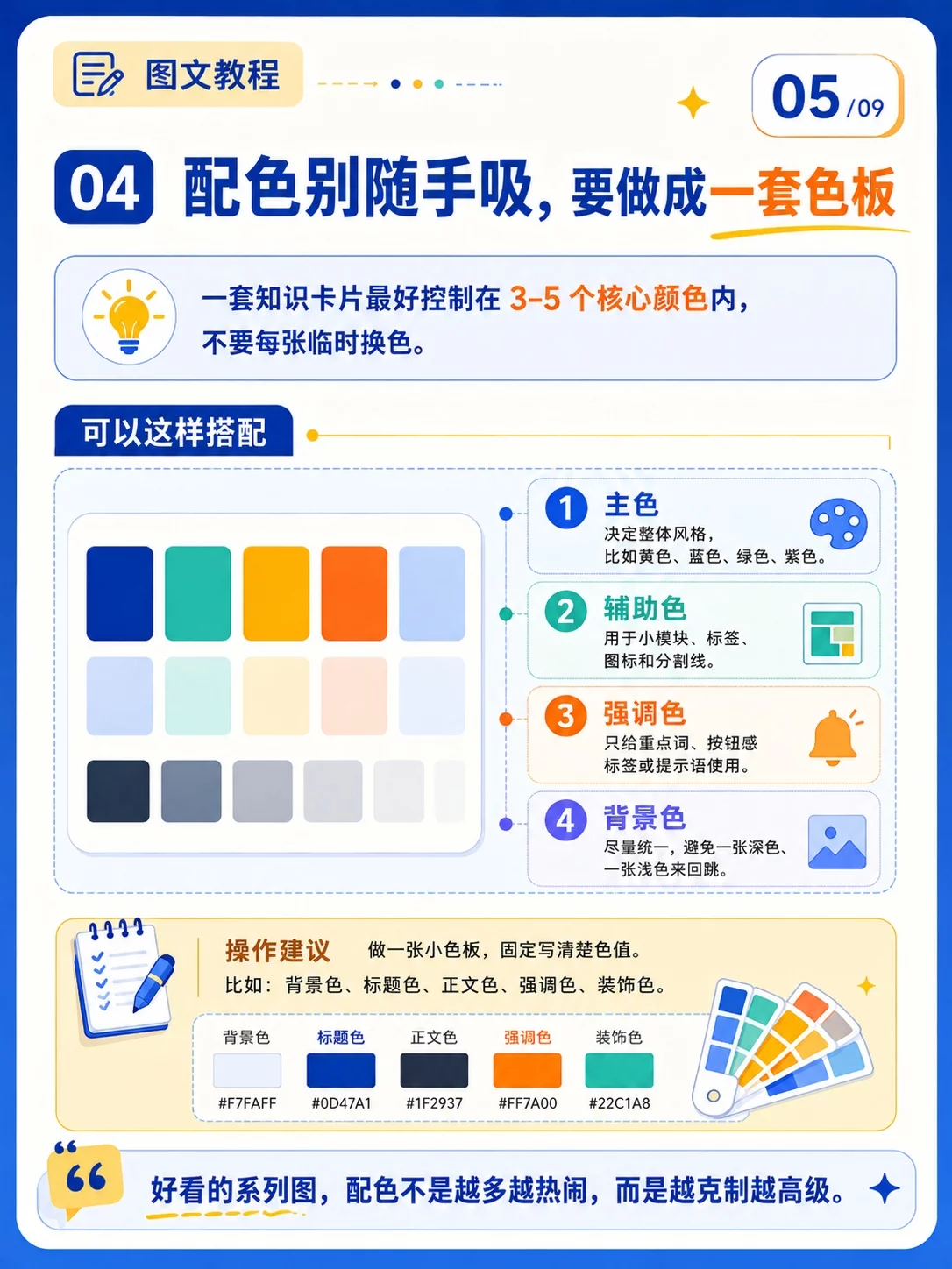 知识卡片怎么做出系列感？这8个细节真的很关键