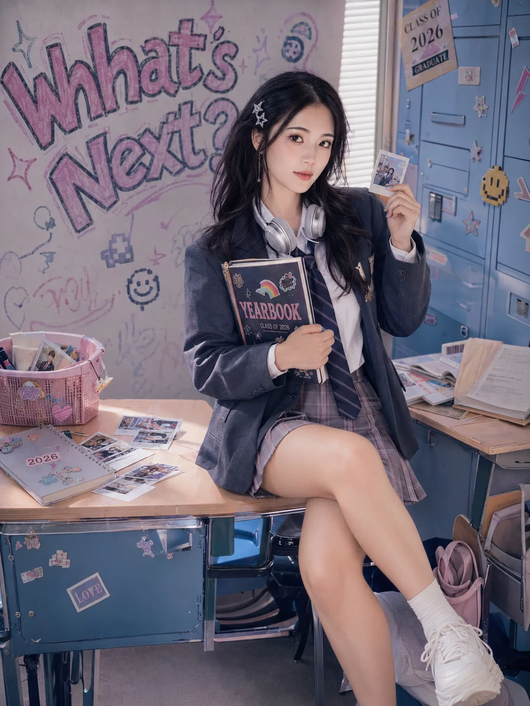 Y2K美式韩流毕业写真!9张精修照直接参考